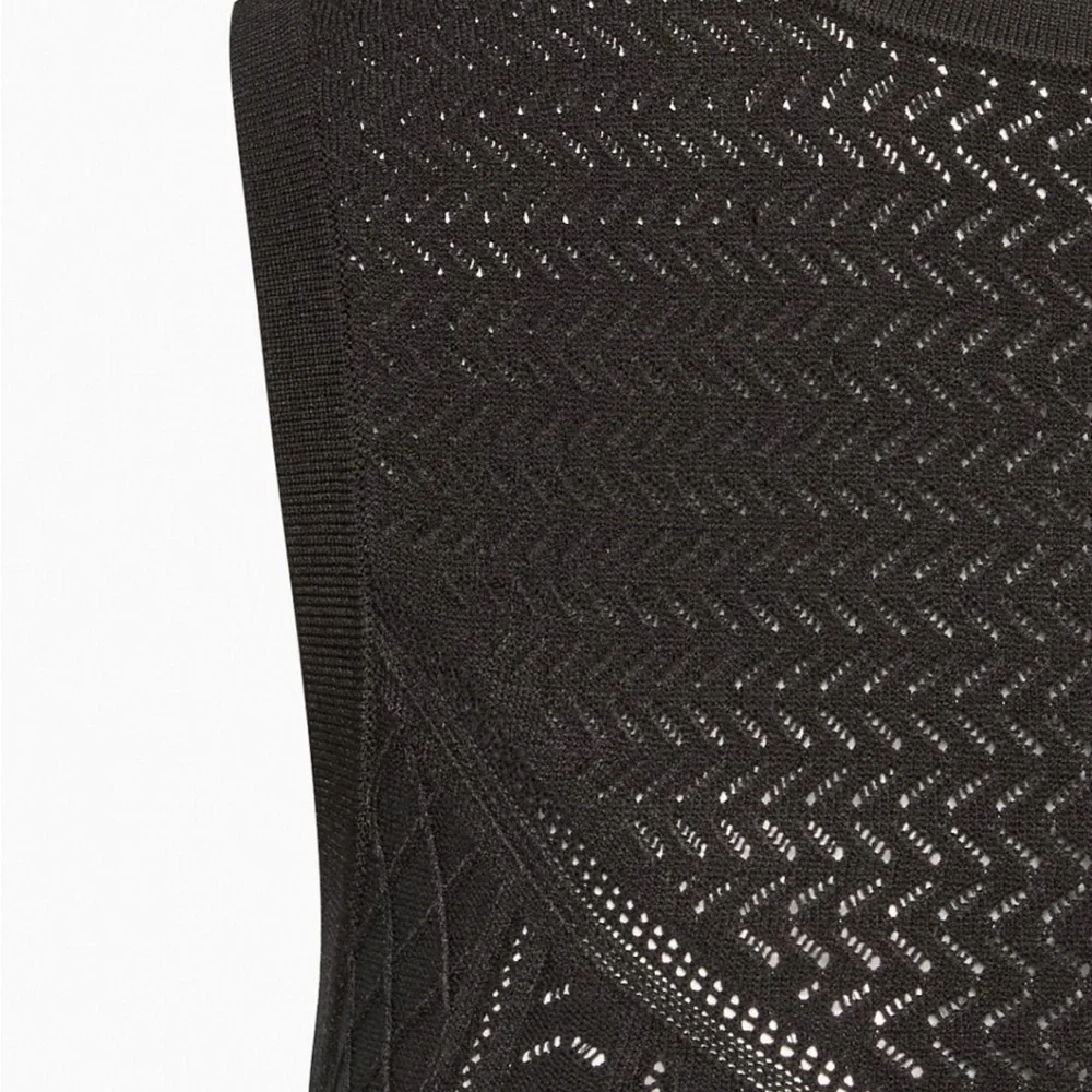 Babaton Black Pointelle Tank
